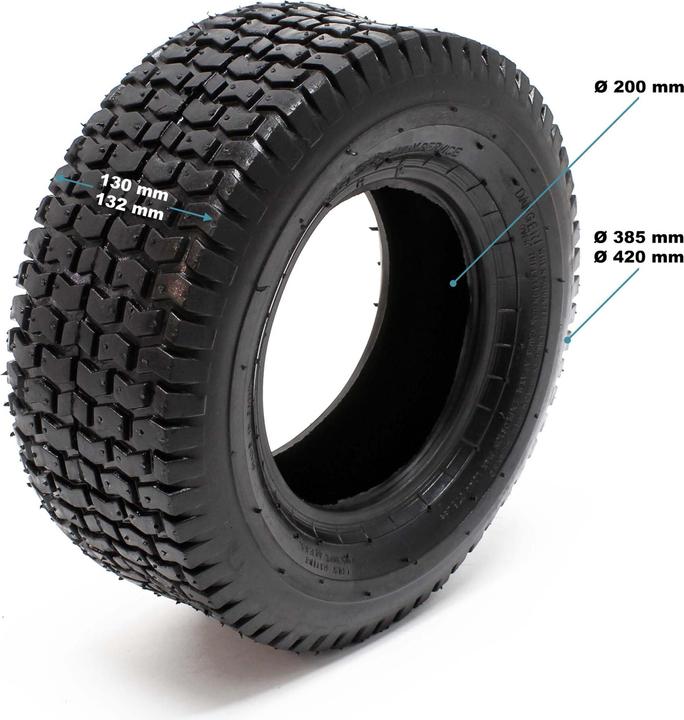 Actual product image Wiltec 2x tyre casing with 2x inner tube (Lawn tractor, Tractor accessories)