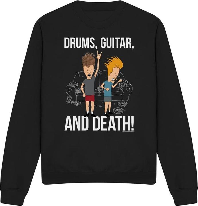 Produktbild Beavis and Butthead Drums Guitar & Death Sweatshirt (S)