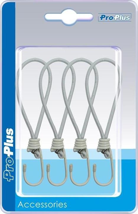 Immagine prodotto ProPlus Picchetti da tenda elastici bianchi con ganci 4 pezzi in blister