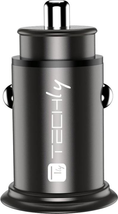 Productafbeelding Techly Mini-auto-oplader USB-A en USB-C