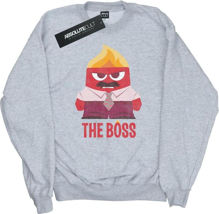 Actual product image Disney Womens/Ladies Inside Out Anger The Boss Sweatshirt (XXL)