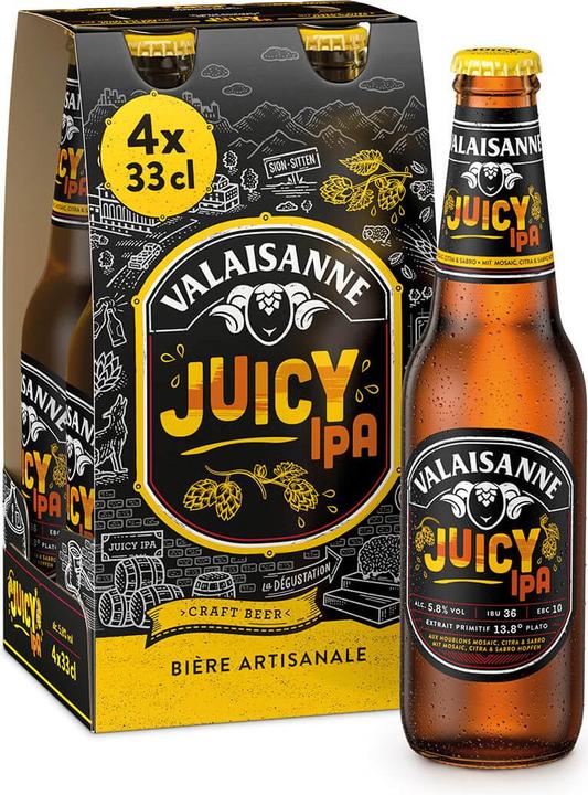 Actual product image Valaisanne Juicy IPA (4 x 33 cl)