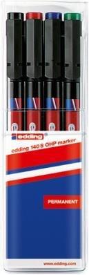 Produktbild Edding Ohp (Blau, Grün, Rot, Schwarz, 0.60 mm, 4 x)