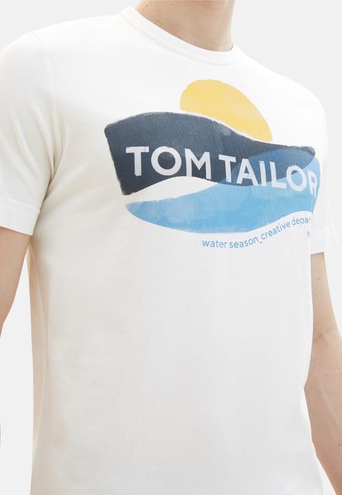 Produktbild Tom Tailor T-Shirt Kurzarmshirt gepunktet mit Brusttasche (M)