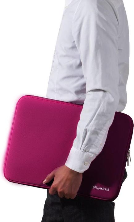 Produktbild König Design Universal Notebooktasche 13 13,3 Zoll Tasche Hülle Laptop Notebook Case Rot (13.30")