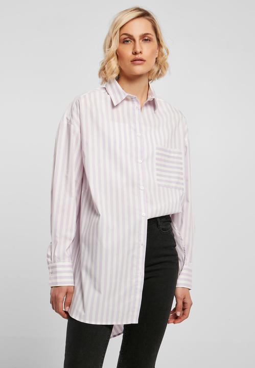 Actual product image Urban Classics Ladies Oversized Stripe Shirt - 17916 (4XL)