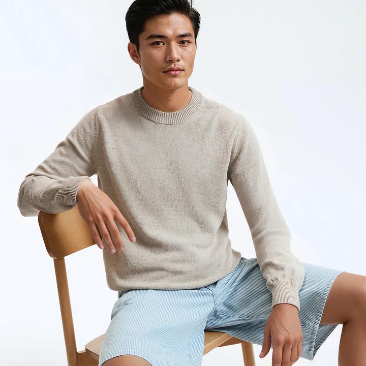 Produktbild La Redoute Collections Feinstrickpullunder mit rundem Ausschnitt (L)