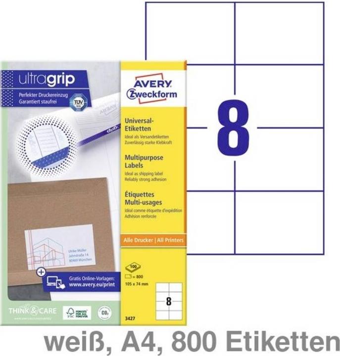 Image du produit Avery Étiquettes universelles