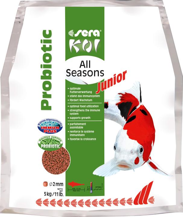 Aliment spécial Koi All Seasons Probiotic Junior 5 kg