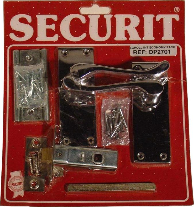 Actual product image Securit Chrome door fitting set (Door handle)