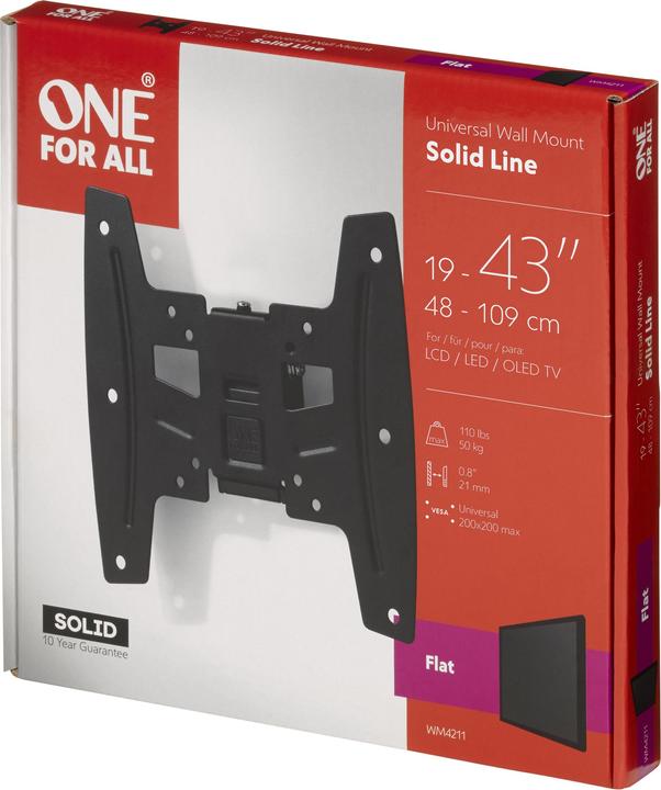 Image du produit One for All Solid WM4211 (Mur, 50 kg, 19" - 42")