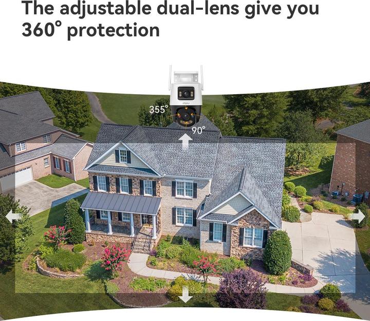 Productafbeelding Imou WRL CAMERA 4+4MP CRUISER DUAL2/PRO IPC-S7XFP-8U0WED (2560 x 1440 Pixels)