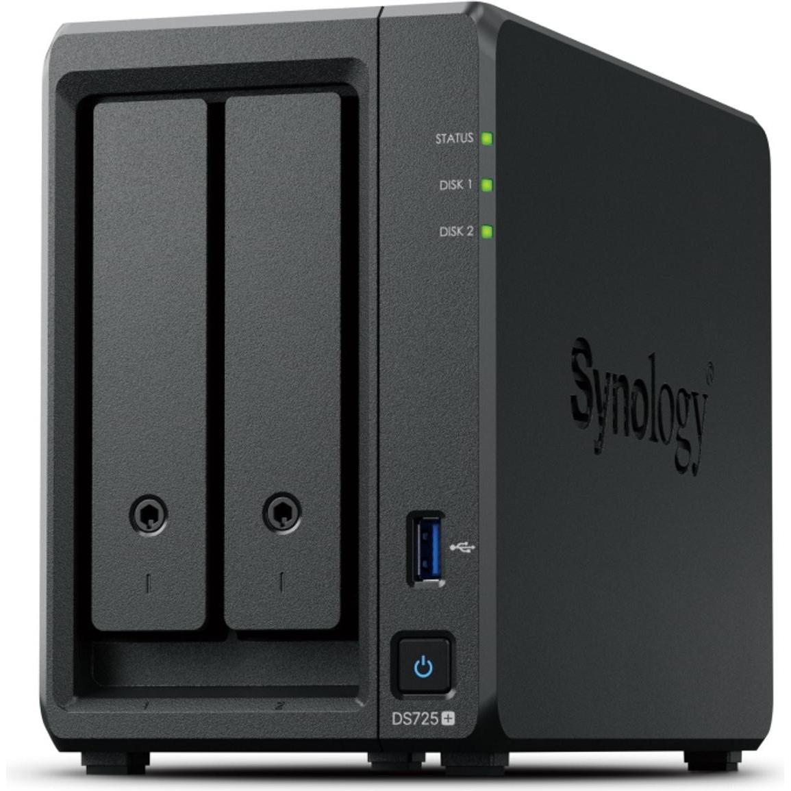 Synology DiskStation DS725+ (0 TB), NAS, Schwarz