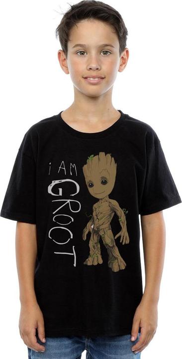 Produktbild Guardians of the Galaxy Jungen I Am Groot Scribble TShirt aus Baumwolle (140, 146)