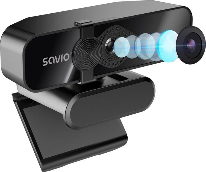 Actual product image Savio CAK-06 Webcam 3840 x 2160 Pixel USB Schwarz