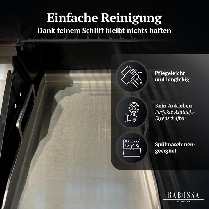 Actual product image Babossa Grill-Plancha aus Edelstahl