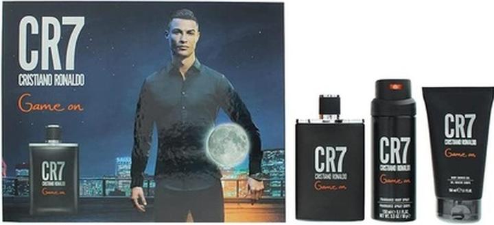 CR7 Cristiano Ronaldo Game On 3 Piece Gift Set: Eau De Toilette 100ml, Duschgel 150ml, Körperspray (Parfum Set)