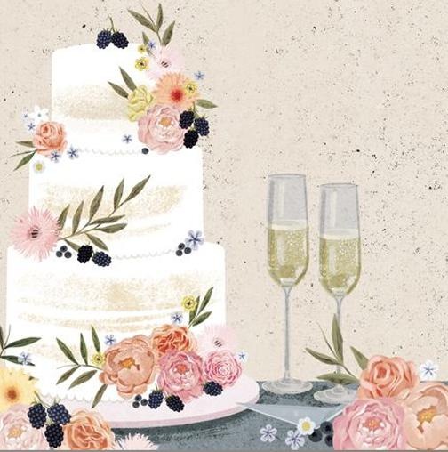 Actual product image Up with paper Pop-up card with cake motif