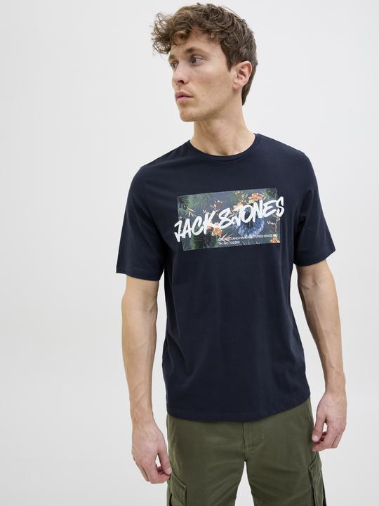 Actual product image Jack & Jones Jjhawaii Shape Tee Ss Crew Neck Ln (S)
