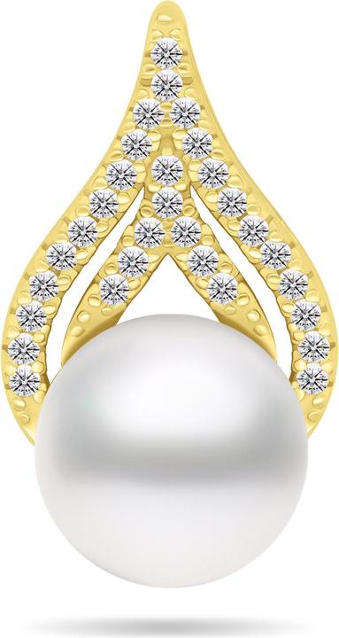 Immagine prodotto Brilio Argento - Elegante pendente di perle in argento placcato oro PT93Y