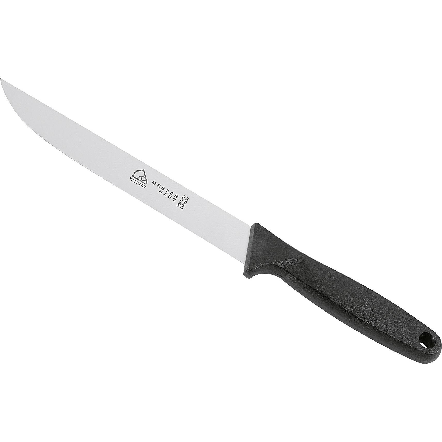My Basics Aufschnittmesser Solid 18 cm, Küchenmesser, Schwarz, Grau