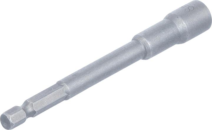 Actual product image BGS Socket, Hexagon, extra long for electric drills 6.3 mm (1/4") Drive 8 mm (8 mm)