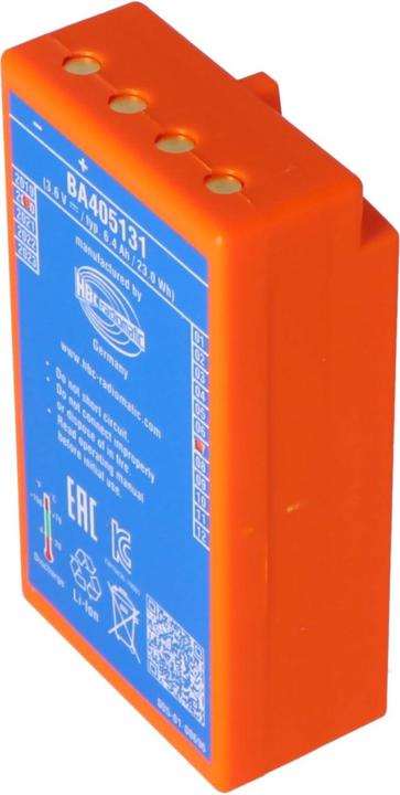 Actual product image AccuCell Battery HBC BA405130 HBC BA405131 HBC BA4051L1 Battery for HBC radio remote control Technos A (6400 mAh, 3.70 V)