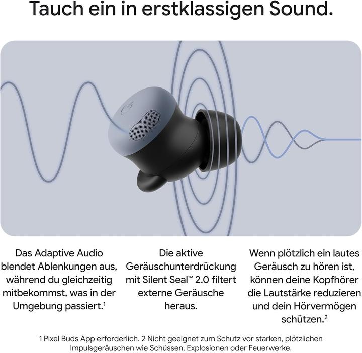 Produktbild Google Pixel Buds Pro 2 (Aktive Geräuschunterdrückung, 12 h, Kabellos)
