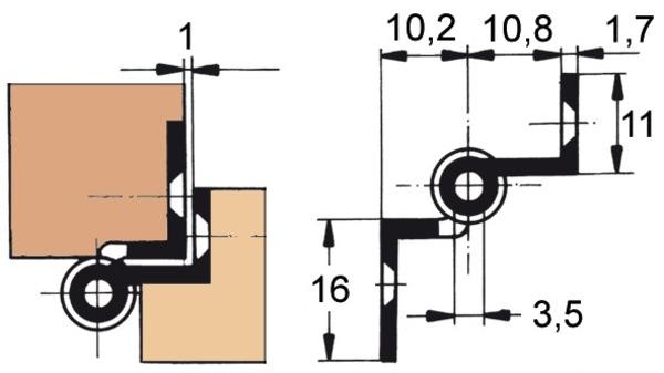 Produktbild FS Möbelbänder, Rollendurchmesser 6 mm (1 Stk.)