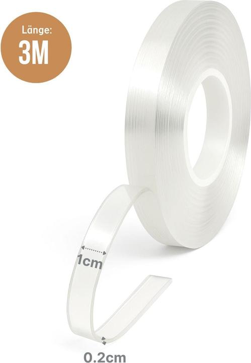 Produktbild Hermex Nano-Tape Doppelseitiges Klebeband Nano-Klebeband Montageklebeband (10 mm)
