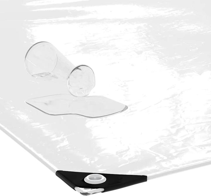 Image du produit vidaXL Bâche transparente avec oeillets 1x2 m PVC Bâche transparente