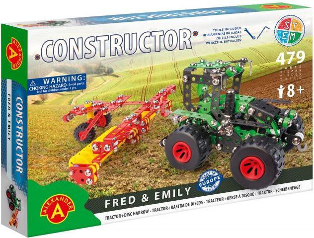 Actual product image Alexander Constructor - Tractor with harrow "Fred & Emily