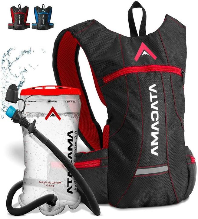 Actual product image Atacama Backpack mit Trinkblase rot (2 l)