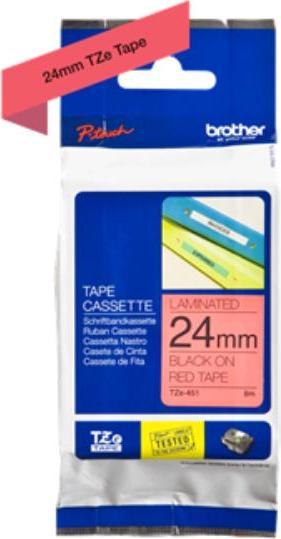 Immagine prodotto Brother TZE451 nastro per creare etichette (2.40 cm, Rosso)