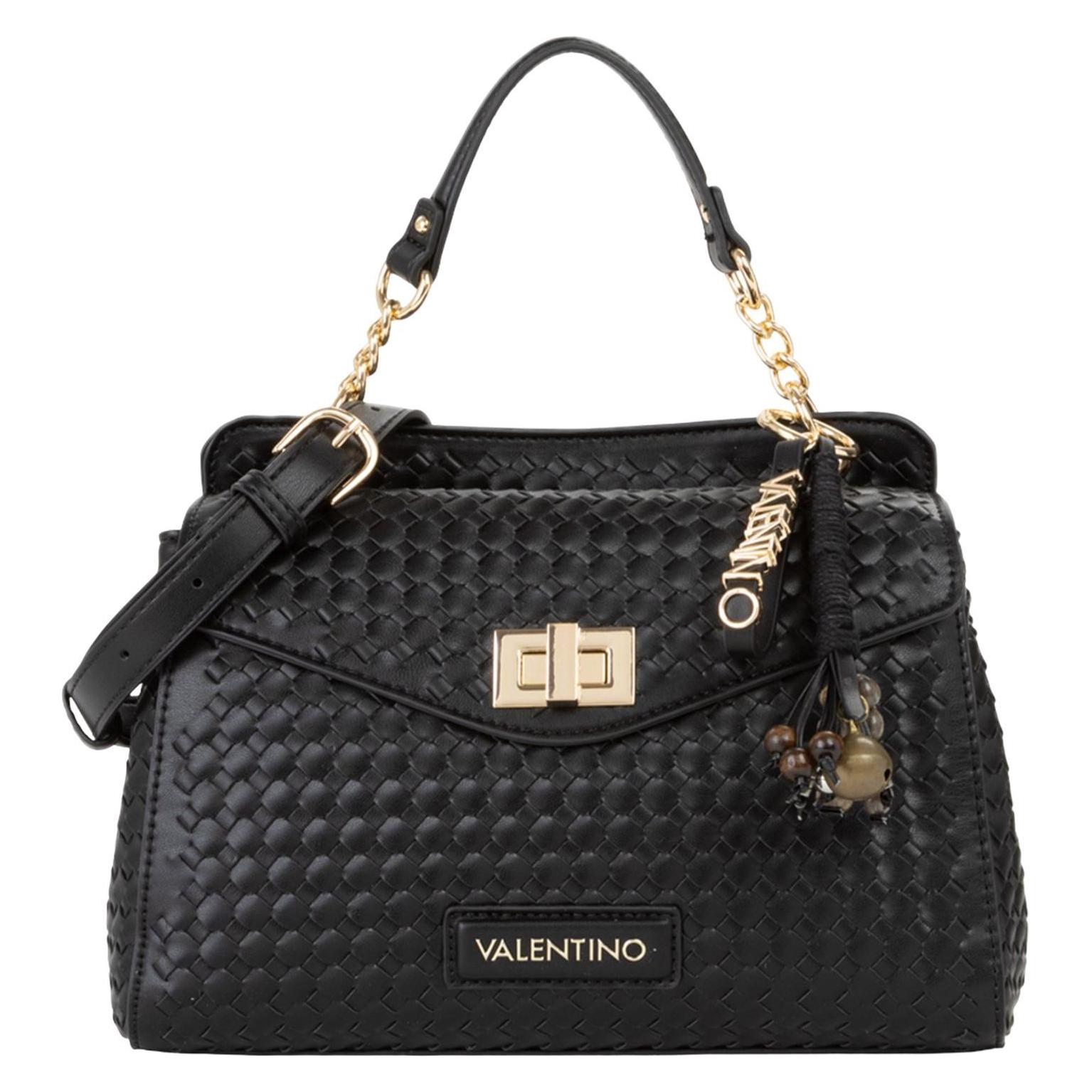 Valentino, Damen, Handtasche, Gea Satchel Bag, Schwarz