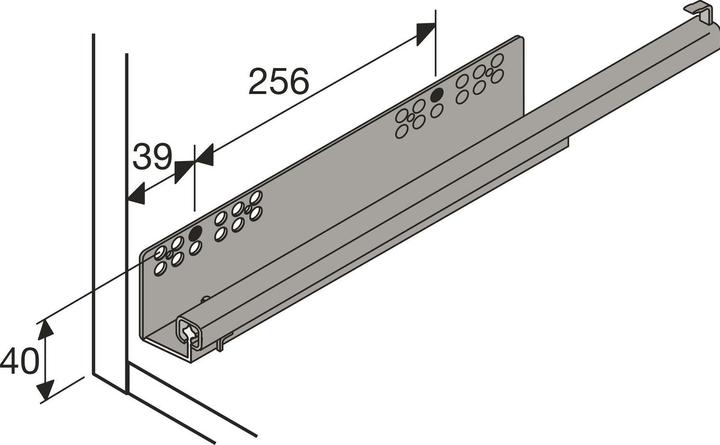 Actual product image Hettich Extendable pants holder Amari