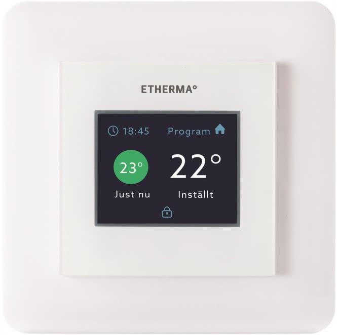 Etherma Built-in therm. switch eTOUCH-eco w.touchpad a.program ws 5-35°C 40511