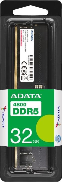 Produktbild Adata AD5U480032G-S (1 x 32GB, 4800 MHz, DDR5-RAM, U-DIMM)