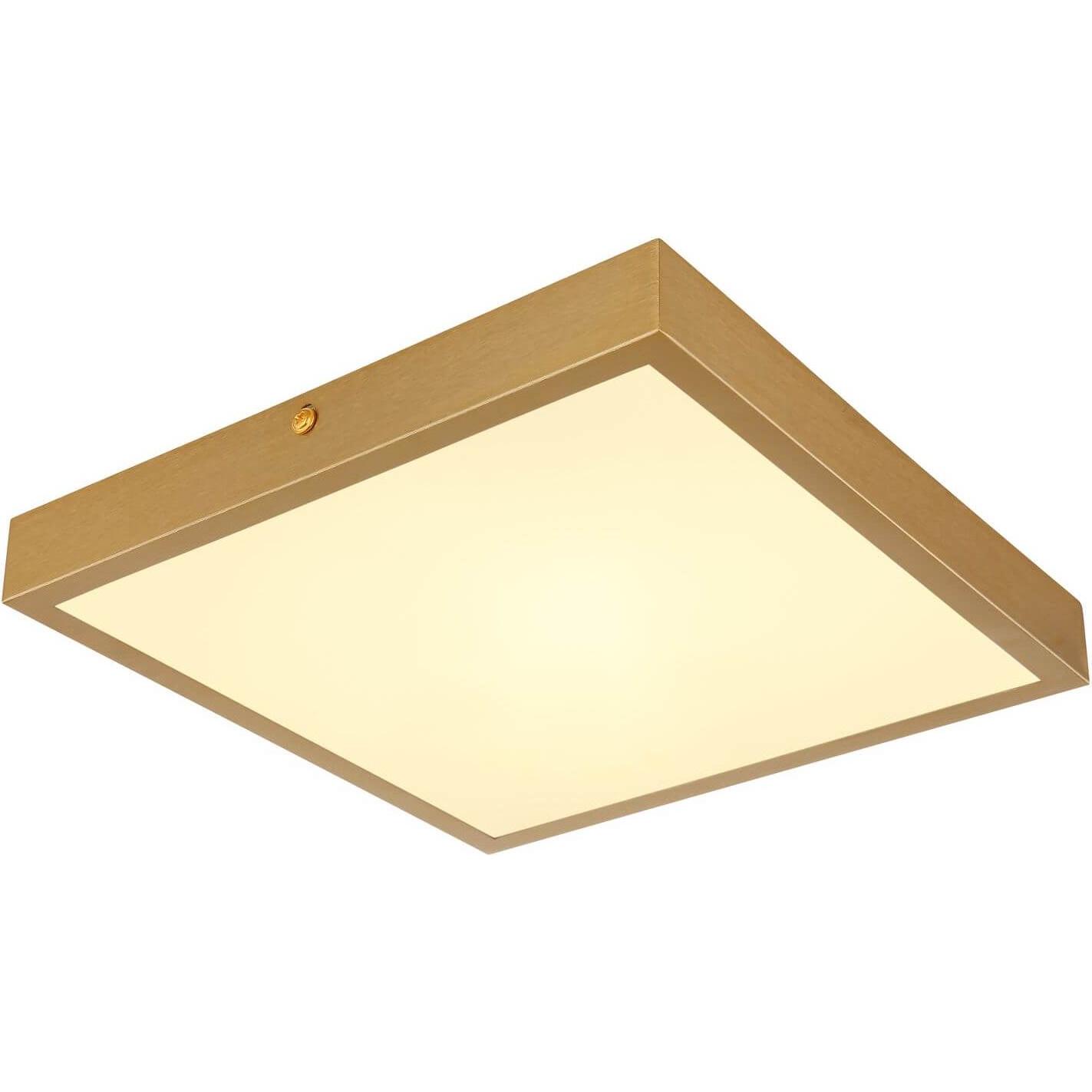 Globo, Wandleuchte + Deckenleuchte, Tibey LED Deckenleuchte 15W Warmweiss Messingfarben Matt, Metall 3cm 12382-15
