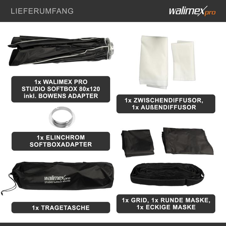 Produktbild Walimex pro 'Studio Softbox 80x120 Elinchrom (Softbox)