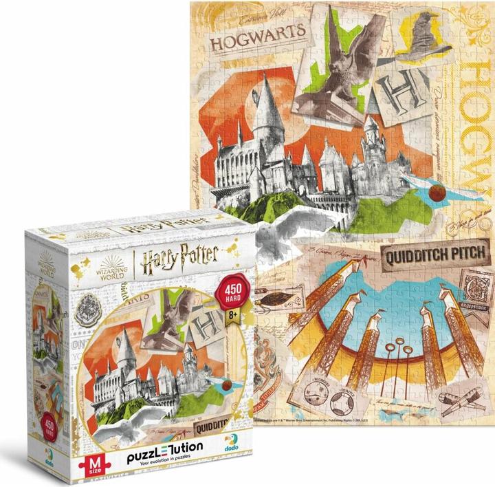 Produktbild Dodo Puzzle Harry Potter: Hogwarts Schule für Hexerei und Zauberei 450 Teile (450 Teile)