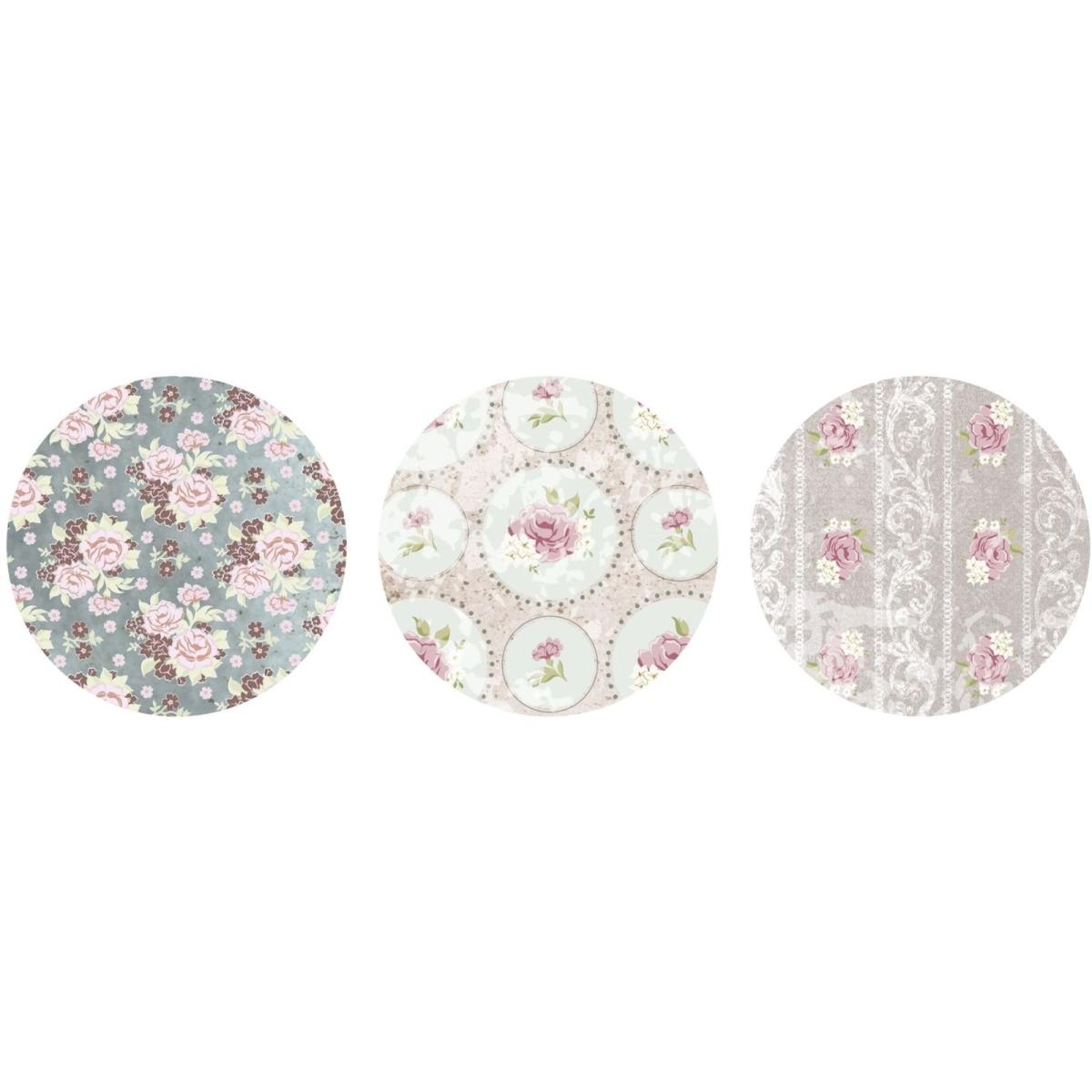 Ursus, Bastelpapier, Fotokarton 'Shabby Rose' 300g/qm 49,5X68cm VE=10 Bogen 3 Motive (300 g/m², 1 x)