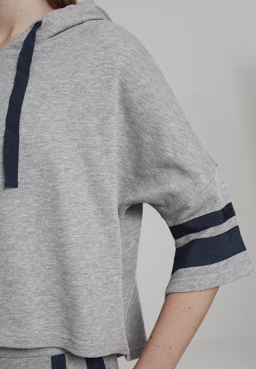 Immagine prodotto Urban Classics Felpa con cappuccio a manica corta nastrata da donna (XS)