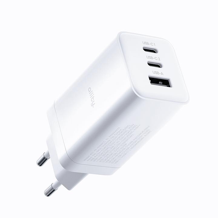 Produktbild Allity ATC-01-65WACC GaN PD QC charger 2x USB-C 1x USB-A 65W white (65 W)