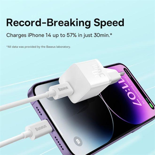 Produktbild Baseus Mini wall charger GaN5 30W (white) (30 W, 1 Port)