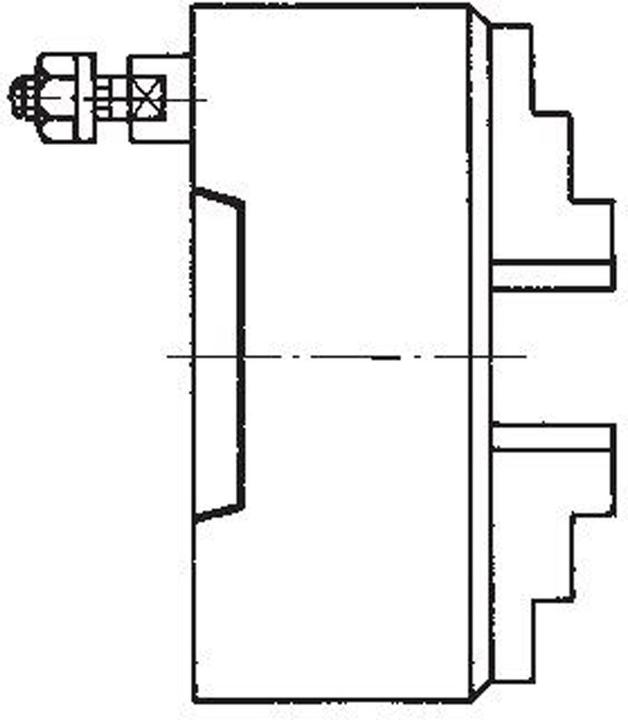 Actual product image Magni Four-jaw lathe chuck DURO-M 160/4 K 4/702-3 RÖHM