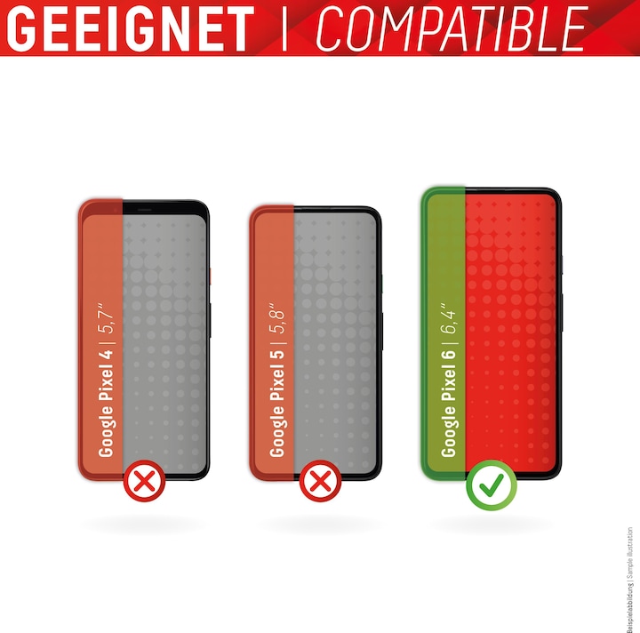 Actual product image Displex Smart Glass (1 Piece, Google Pixel 6)