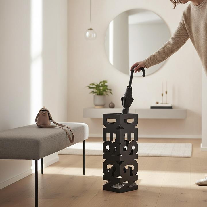 Actual product image HAKU Möbel Cast Iron Umbrella Stand, Rectangular