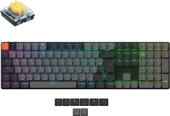 Immagine prodotto Keychron K5 QMK V2 (Bluetooth, USB, Schweiz, Kabel und Kabellos (Svizzera, Cablato, Senza fili)