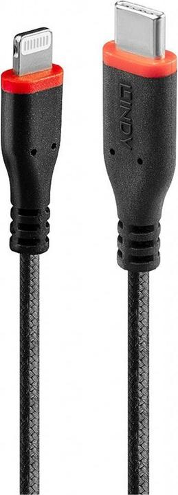 Produktbild Lindy 31286 Lightning-Kabel 1 m Schwarz (1 m, USB 2.0)